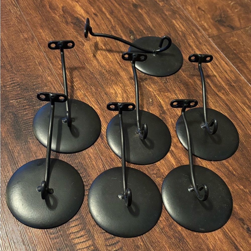 Black Metal Wall Mounted Candle Holders